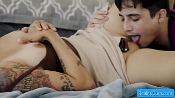 Preview 2 of Kit Kat Sexy Video Katrina Kaif - Busty Step Mom Teach Her Step-son How to Seduce a Woman the Proper Way - Dana Vespoli,  Ricky Spanish
