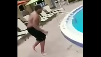 Preview 3 of Csl Miami - big titty bbw jumps into pool