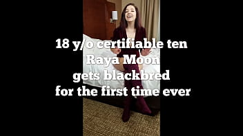 Preview 1 of Xxx Family Strokes Com - 18 yo Raya Moon is a certifiable 10 and just got blackbred for the first time