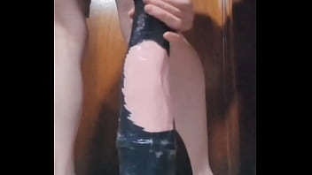 Preview 1 of Mom Fuck And Son In The Bathroom - Do you think I can handle a real horse?