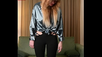 Preview 2 of Xxvidesoxx - Photoshoot with Hazel Ash modeling yoga pants / leggings