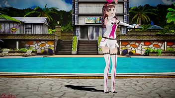 Preview 1 of Nichole Graves Lesbian Sex Video - Kizuna AI MMD