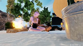 Preview 1 of Sex With Bathroom Sover - Super Hot BBC Fucking A Tight White Pink Girl Anal in 3D Animation