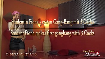 Preview 3 of Japanese Exotic Sx - Studentin Fiona macht ersten Gang-Bang mit 3 Cocks