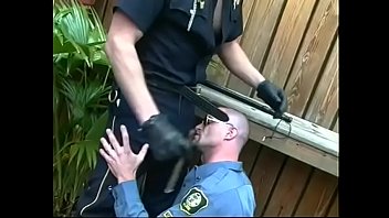 Preview 1 of Mia Kahlefa 2016 Porn - Big dick cops suck and lick each other off at outdoors