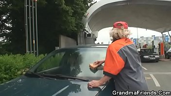 Preview 1 of South Gay - They pick up and fuck old woman outdoors