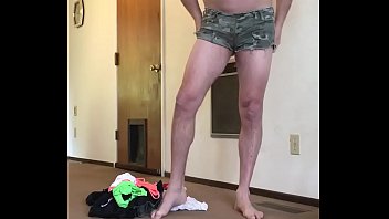 Preview 2 of Arab Men Fuck - Non-pass cute straight/bi dressing up in bra and panties aka Adam longrod