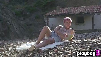 Preview 2 of Xxxnvido Ply - Weird crazy teen enyojed in a hot outdoor sex at a coast