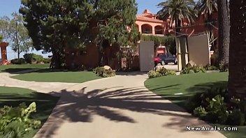 Preview 1 of Familys Wife - Horny couple having anal in backyard