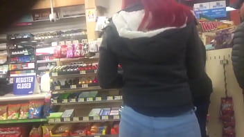 Preview 2 of Kidnap On Street And Rape - Candid slow mo video Mexican booty at gas station Pt 1
