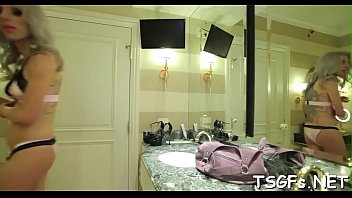 Preview 2 of Ava Addams In Public - Shameless tranny slut favors the guy with perfect sucking