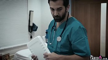 Preview 1 of Indian Topless Kissing - Doctor could not resist fucking his tight teen patient