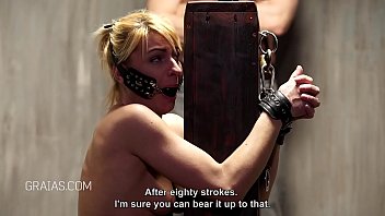 Preview 2 of Strangers Line Up - Blonde girls bound and whipped