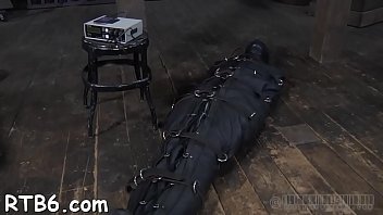 Preview 4 of Lilu Luxe - Fastened up slave receives lusty pleasuring her naughty slit