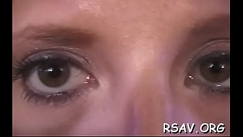 Preview 4 of Mom And Frends - Sexy and heavy bdsm scenery with young blindfolded chick