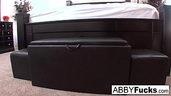 Preview 1 of Hot Busty Beautiful And Son - Abigail Mac dominates then stick a toy in Leya Falcon&#039_s ass