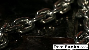 Preview 1 of Sexy Opan Movi Amrika - Romi Rain Chained and roughed up by Derrick Pierce