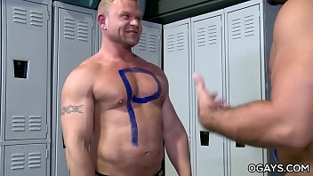 Preview 2 of Boydydy Moore Amateur Hard - Trey fucks his white friend in the locker room