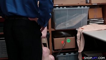 Preview 2 of Michelle Rodrigues Sex - Slender tighty teen busted and fucked by a mall cop