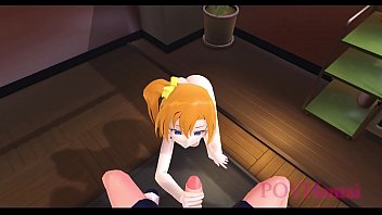 Preview 1 of Parti Ge - Love Live Monoka hand job blow job and fuck