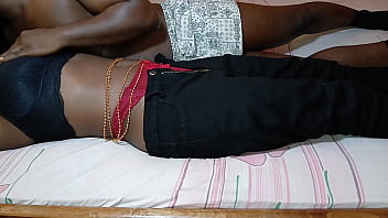 Preview 1 of Tamil Actress X Xx - Petite ebony teen looks sexy in jeans
