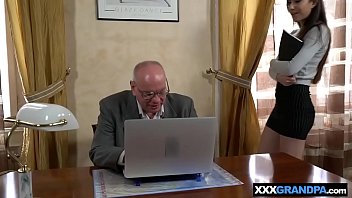 Preview 1 of Susjaj - Grandpa licks and fucks tight body brunette teen hottie