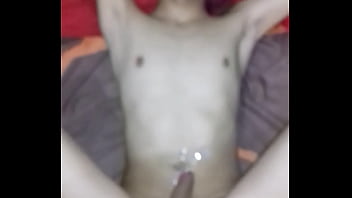 Preview 4 of Hot Blonde Sucks Dildo On Webcam - cogiendo un morrito de 18