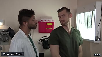 Preview 2 of Japan Slepinb - Men.com - (Adam Ramzi,  Jacob Peterson) - Dangerous Days Part 1 - Drill My Hole