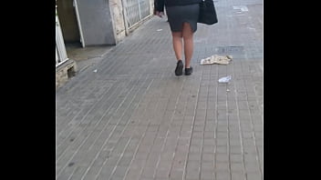 Preview 2 of Forced Asain Bbc - Sexy fat ass girl walking