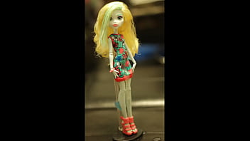 Preview 2 of Animals Virgin - BEAUTIFUL Lagoona doll (Monster High) gets DRENCHED in CUM 19 TIMES