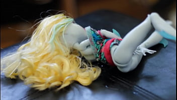 Preview 3 of Animals Virgin - BEAUTIFUL Lagoona doll (Monster High) gets DRENCHED in CUM 19 TIMES