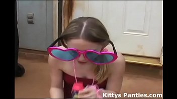 Preview 1 of Anya96 Fuck - I love blowing bubbles in my tiny little miniskirt
