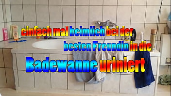 Preview 1 of Tukar Pasangan Vidio Xxx - Andy pisst einfach mal so heimlich in die Badewanne der besten Feundin