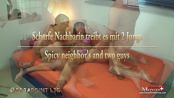 Preview 3 of Dhuri Porn - Scharfe Nachbarin treibt es mit 2 Jungs - Shiva36 TR06
