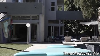 Preview 1 of Escort Arrives - Brunette ts raw fucked