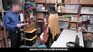 Preview 1 of Fuking Mechinen Sex - ShopLyfter - stepGranddaughter (Samantha Hayes) And stepGrandmother (Erica Lauren) Duo Fuck LP Officer After Getting Caught