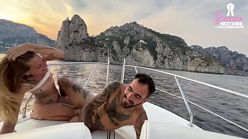 Preview 2 of Y0ung B0y - Fucking the captain on my boat tour to Capri while the crew watches