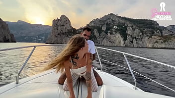 Preview 1 of Y0ung B0y - Fucking the captain on my boat tour to Capri while the crew watches