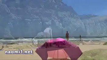 Preview 1 of Man Peeking - inconnu sur la plage public