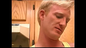 Preview 1 of D P G - Cute blonde fucks his friends face in the kitchen