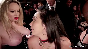 Preview 2 of Big Booty White Girl Ducked Hard - Owner wants rules from slaves at party