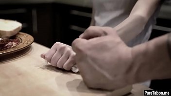 Preview 1 of House Life - Muscular stepdad fucks a skinny tighty stepdaughter teen