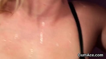 Preview 2 of Hindi Hot Sexy Video Hd - Unusual peach gets cumshot on her face swallowing all the cream