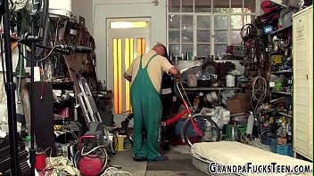 Preview 1 of Balochi Xxx Flim - Peeing teen fucks grandpa