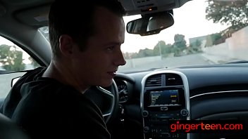 Preview 1 of Asley Broton - Ginger with amazing body fucked on couch