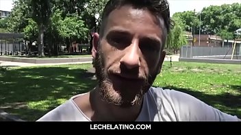 Preview 2 of Bbc Porn Virgin - Straight Latino Hunk Sucks Cock In Back Alley - LECHELATINO.COM