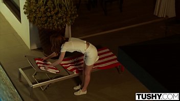 Preview 1 of 90 Aig - TUSHY Hot Hotel Maid Gets Ass Dominated By A Power Couple