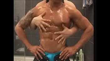 Preview 3 of Zoo Porn Xvideocom - HoT Pec Worship in the bathroom
