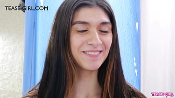 Preview 4 of Emey Lezbiyankalar - College teen brunette talks about her first sex experience