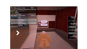 Preview 2 of Thin Sexy Women Get Nude - Este chico me follo duro hasta llenarme (Roblox sexo)